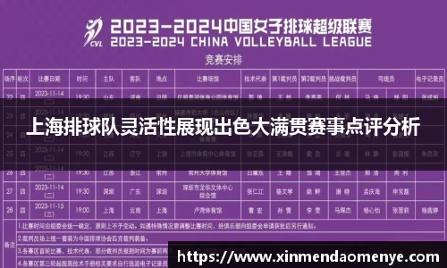 上海排球队灵活性展现出色大满贯赛事点评分析