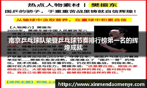 南京乒乓球队荣登乒乓球节奏排行榜第一名的辉煌成就